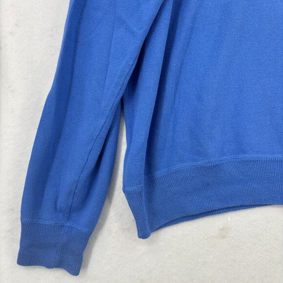 Polo Ralph Lauren Mens Sweater Size XXL Blue 100% Cotton Pullover Red Logo - Picture 4 of 10